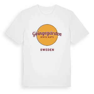 Göingegården cirkel t-shirt – ekologisk bomull t-shirt från Pinshirt