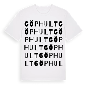 Göphult ordlek t-shirt – ekologisk bomull t-shirt från Pinshirt