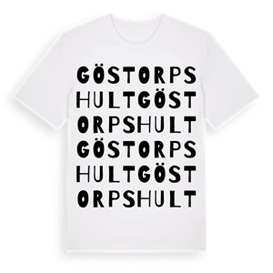 Göstorpshult ordlek t-shirt – ekologisk bomull t-shirt från Pinshirt