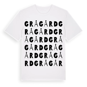 Grågård ordlek t-shirt – ekologisk bomull t-shirt från Pinshirt