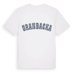 Granbacka college t-shirt – ekologisk bomull t-shirt från Pinshirt
