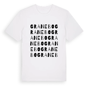 Granebo ordlek t-shirt – ekologisk bomull t-shirt från Pinshirt