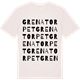 Vintage White t-shirt med Grenatorpet ordlek t-shirt