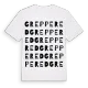 Greppered ordlek t-shirt