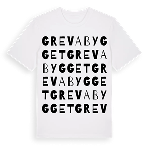 Grevabygget ordlek t-shirt – ekologisk bomull t-shirt från Pinshirt