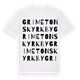 Grimetons kyrkby ordlek t-shirt