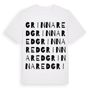 Grinnared ordlek t-shirt – ekologisk bomull t-shirt från Pinshirt
