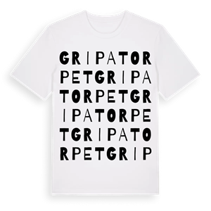 Gripatorpet ordlek t-shirt – ekologisk bomull t-shirt från Pinshirt