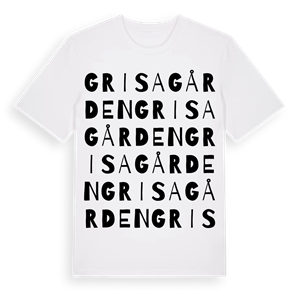 Grisagården ordlek t-shirt – ekologisk bomull t-shirt från Pinshirt