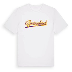 Grönabäck baseball t-shirt – ekologisk bomull t-shirt från Pinshirt