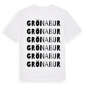 Grönabur ordlek t-shirt – ekologisk bomull t-shirt från Pinshirt