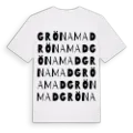 Grönamad ordlek t-shirt