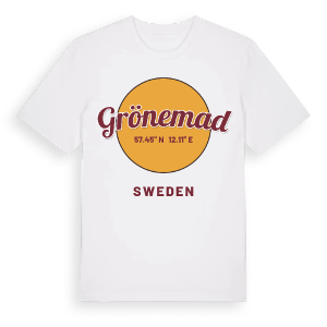 Grönemad cirkel t-shirt – ekologisk bomull t-shirt från Pinshirt
