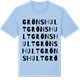 Blue Soul t-shirt med Grönshult ordlek t-shirt