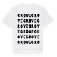 White t-shirt med Grove ordlek t-shirt