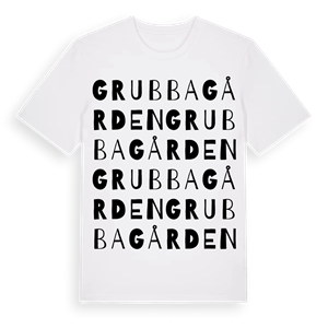 Grubbagården ordlek t-shirt – ekologisk bomull t-shirt från Pinshirt