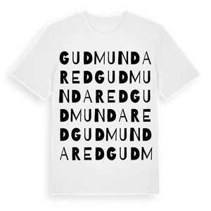 Gudmundared ordlek t-shirt – ekologisk bomull t-shirt från Pinshirt
