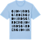 Blue Soul t-shirt med Gudmundsgården ordlek t-shirt