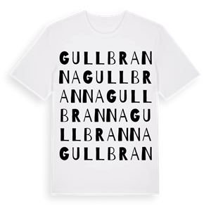 Gullbranna ordlek t-shirt – ekologisk bomull t-shirt från Pinshirt