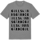 Mid Heather Gray t-shirt med Gullskinnsgärde ordlek t-shirt