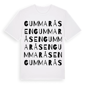 Gummaråsen ordlek t-shirt – ekologisk bomull t-shirt från Pinshirt