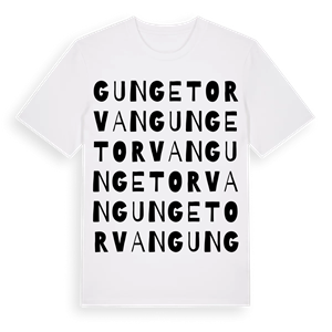 Gungetorvan ordlek t-shirt – ekologisk bomull t-shirt från Pinshirt