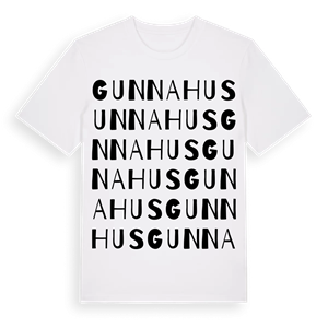 Gunnahus ordlek t-shirt – ekologisk bomull t-shirt från Pinshirt