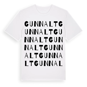 Gunnalt ordlek t-shirt – ekologisk bomull t-shirt från Pinshirt