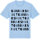 Blue Soul t-shirt med Gunnarshult ordlek t-shirt