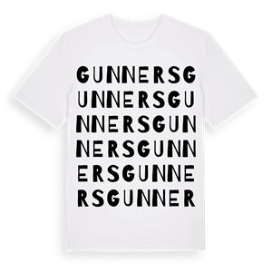 Gunners ordlek t-shirt – ekologisk bomull t-shirt från Pinshirt