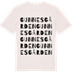 Vintage White t-shirt med Gunnesgården ordlek t-shirt
