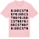 Pink Cotton t-shirt med Gunnestorp ordlek t-shirt