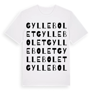 Gyllebolet ordlek t-shirt – ekologisk bomull t-shirt från Pinshirt