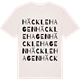 Vintage White t-shirt med Häcklehagen ordlek t-shirt