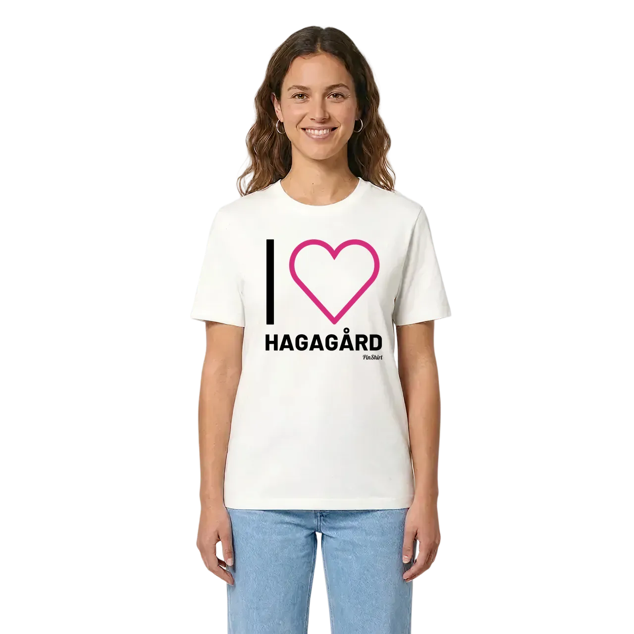 Jag älskar Hagagård t-shirt stort tryck i miljö