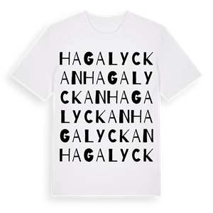 Hagalyckan ordlek t-shirt – ekologisk bomull t-shirt från Pinshirt