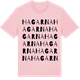 Pink Cotton t-shirt med Hagarna ordlek t-shirt