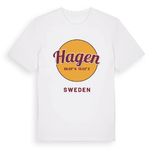 Hagen cirkel t-shirt – ekologisk bomull t-shirt från Pinshirt