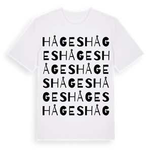 Håges ordlek t-shirt – ekologisk bomull t-shirt från Pinshirt