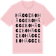 Pink Cotton t-shirt med Häggebo ordlek t-shirt