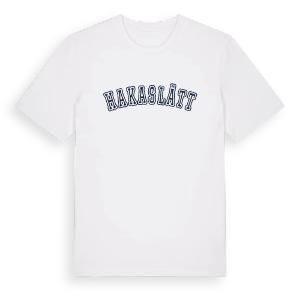 Hakaslätt college t-shirt – ekologisk bomull t-shirt från Pinshirt