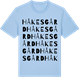 Blue Soul t-shirt med Håkesgård ordlek t-shirt