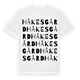 Håkesgård ordlek t-shirt