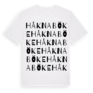 Håknaböke ordlek t-shirt – ekologisk bomull t-shirt från Pinshirt