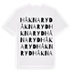 White t-shirt med Håknaryd ordlek t-shirt