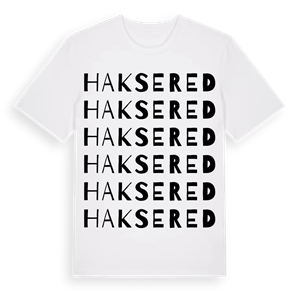 Haksered ordlek t-shirt – ekologisk bomull t-shirt från Pinshirt