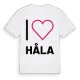 Jag älskar Håla t-shirt stort tryck