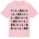Pink Cotton t-shirt med Halarna ordlek t-shirt
