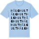 Blue Soul t-shirt med Hälghult ordlek t-shirt