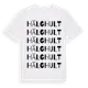 White t-shirt med Hälghult ordlek t-shirt